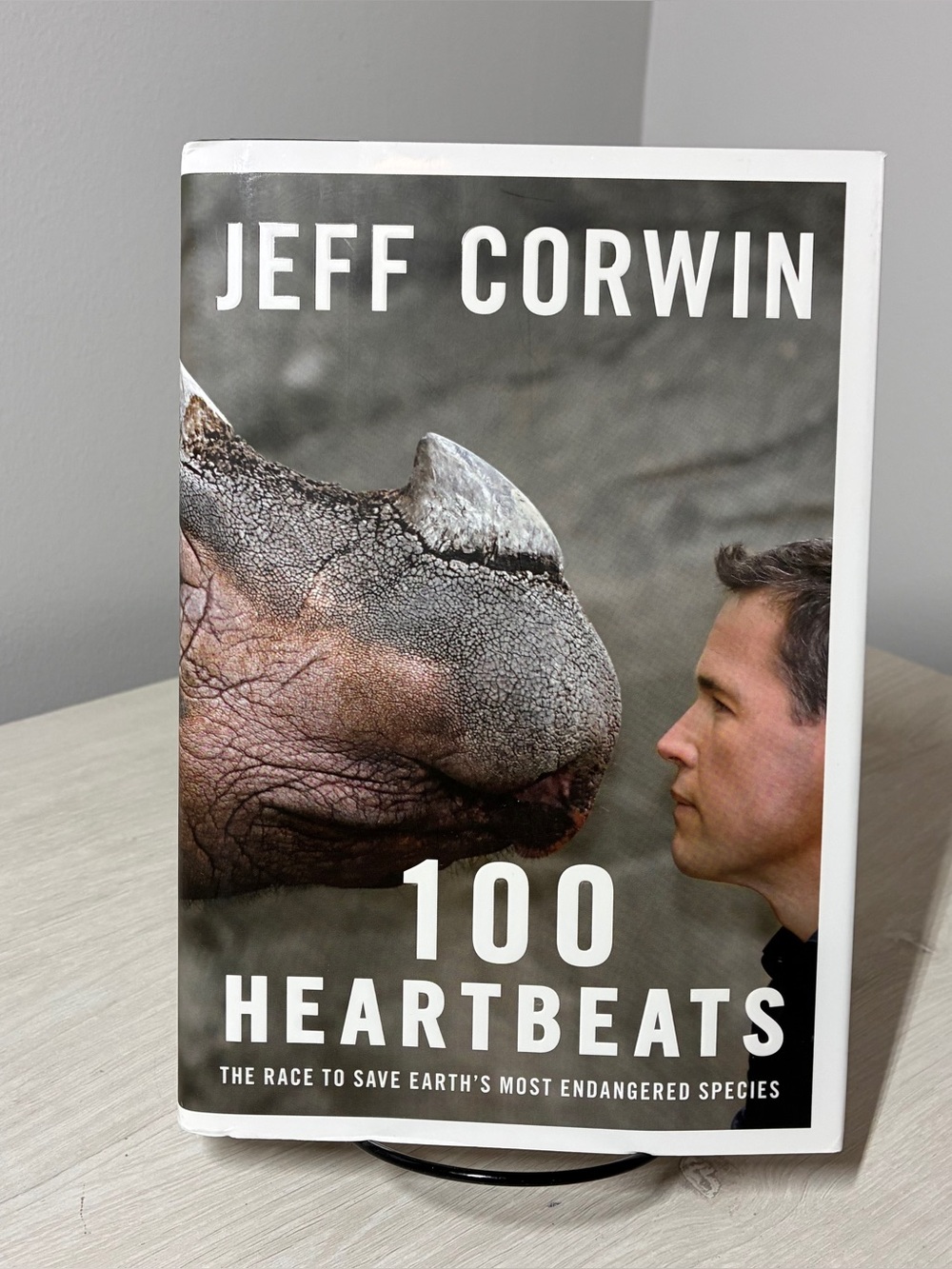 SIGNED 100 Heartbeats by Jeff Corwin HB First Edition Wildlife Conservation Book